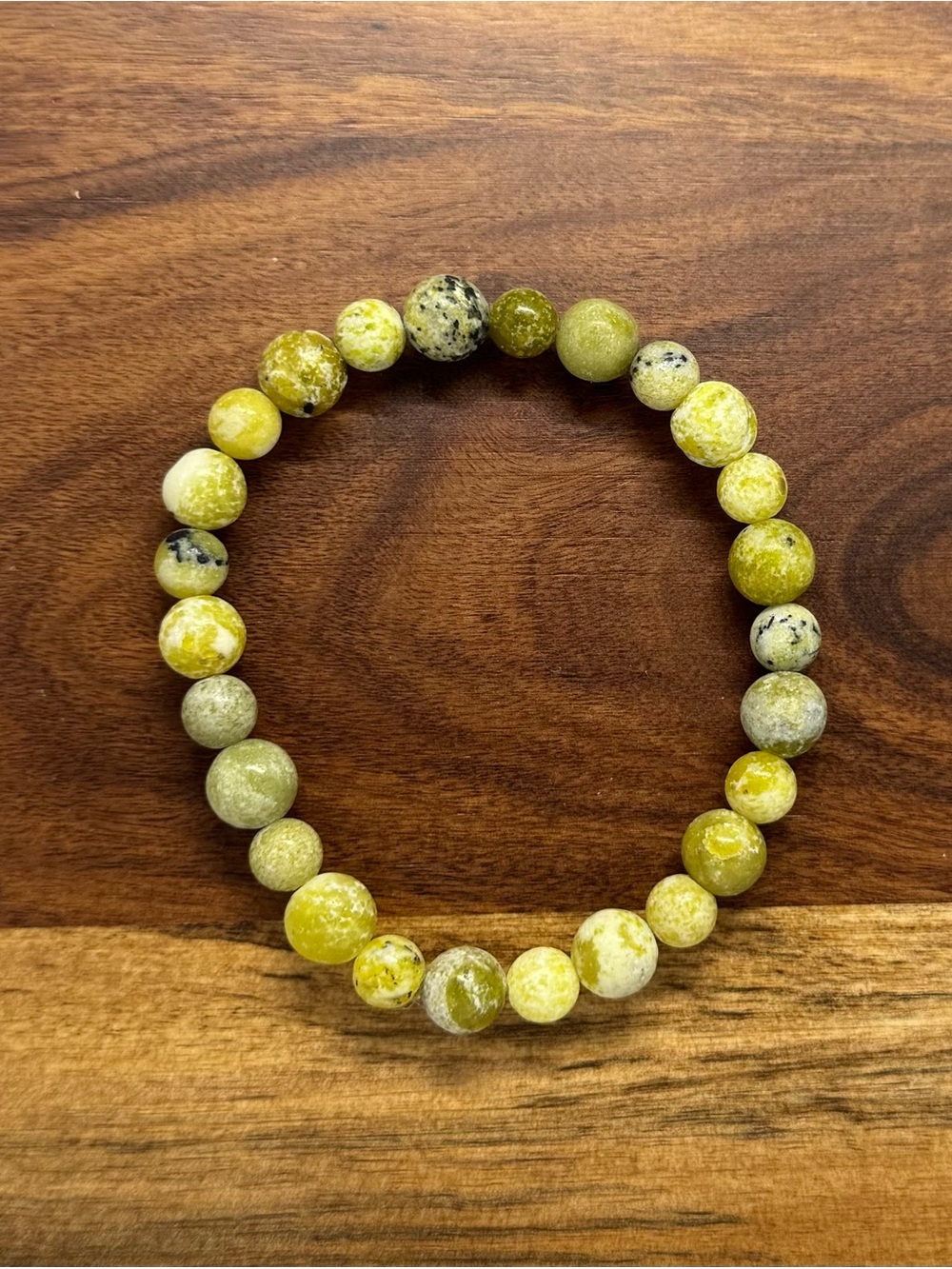 ✨ Handmade Yellow Turquoise Stretch Bracelet ✨